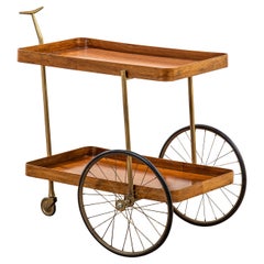 Vintage 20th Century, Angelo Ostuni Wooden Cart 60s