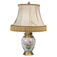 Chinesische Ingwerglas-Lampe aus Samson-Porzellan im Famille-Rose-Stil des 19. Jahrhunderts