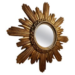 Vintage sunburst mirror, 1960s
