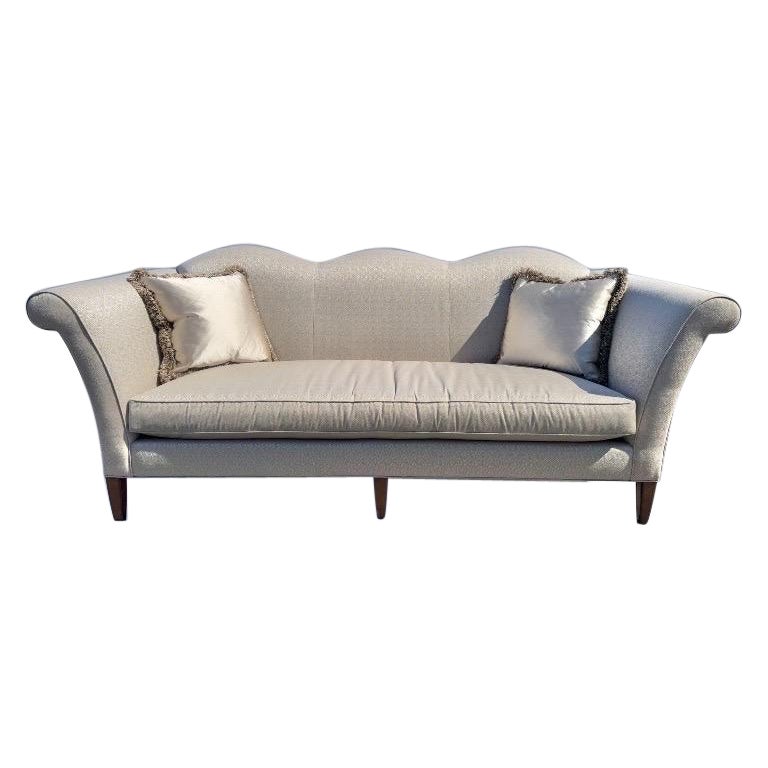 Mid-Century Modern Inspired Theodore Alexander Upholstered Sofa