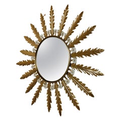 Miroir en laiton vieilli, 1970