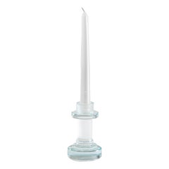 20th Century Ettore Sottsass Candle Holder Luce di Luna in Crystal for RSVP