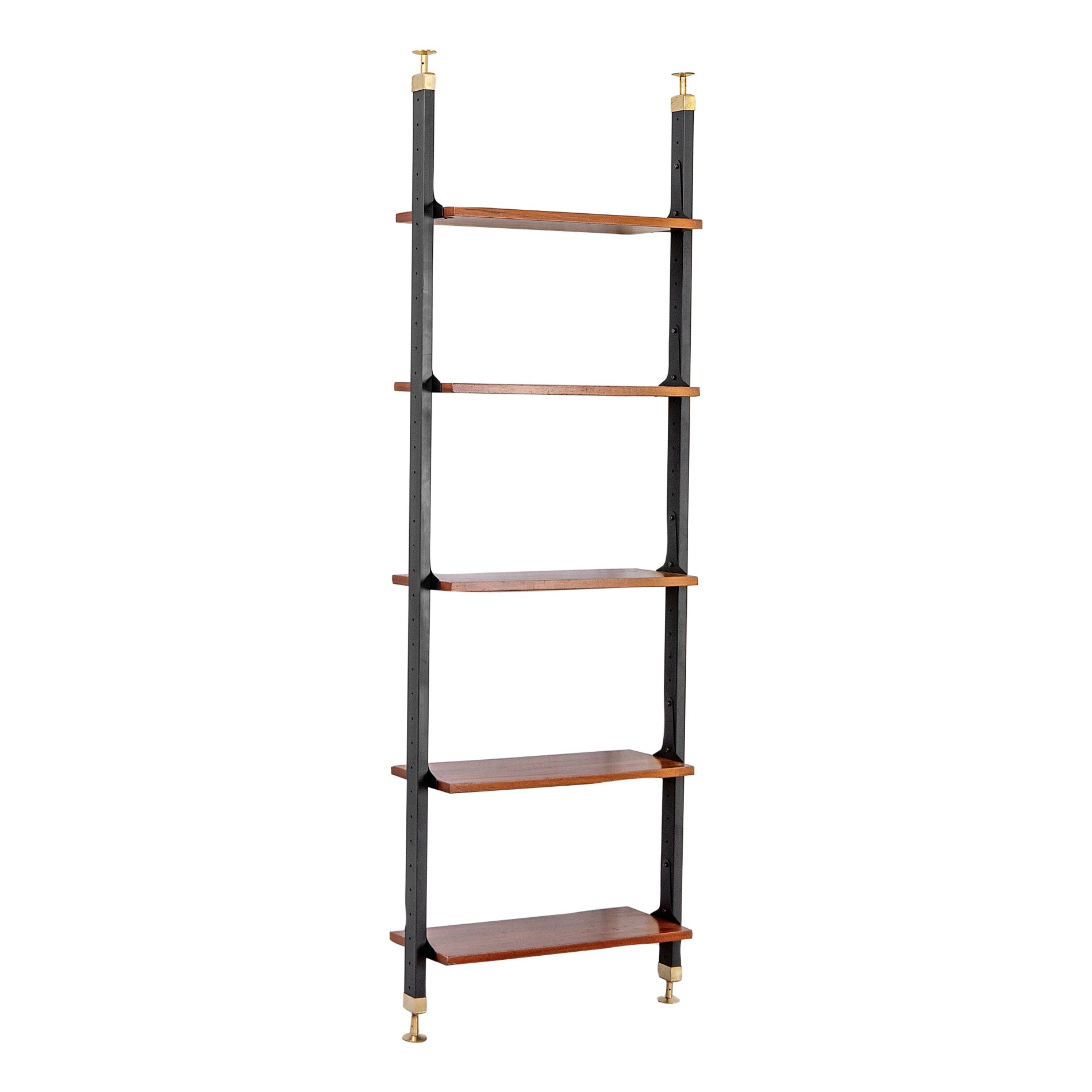 20th Century, Italian Production Wall Wooden Bookcase 60s
