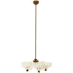 Italian Murano Chandelier Attributed to Barovier & Toso, 1940s