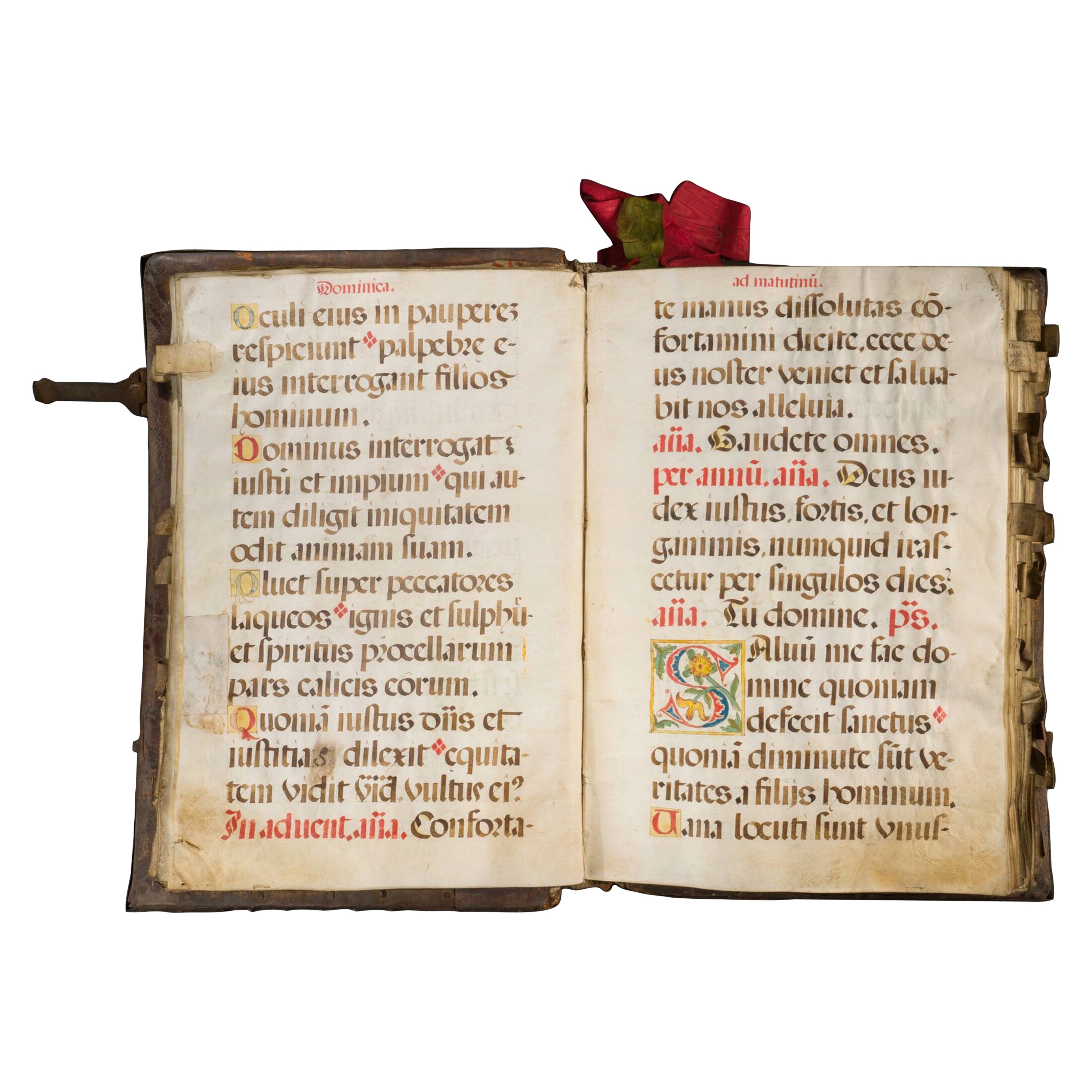 IMPORTANT AND RARE LITURGICAL PSALTER, Spain, 16th Century (1550-1575)