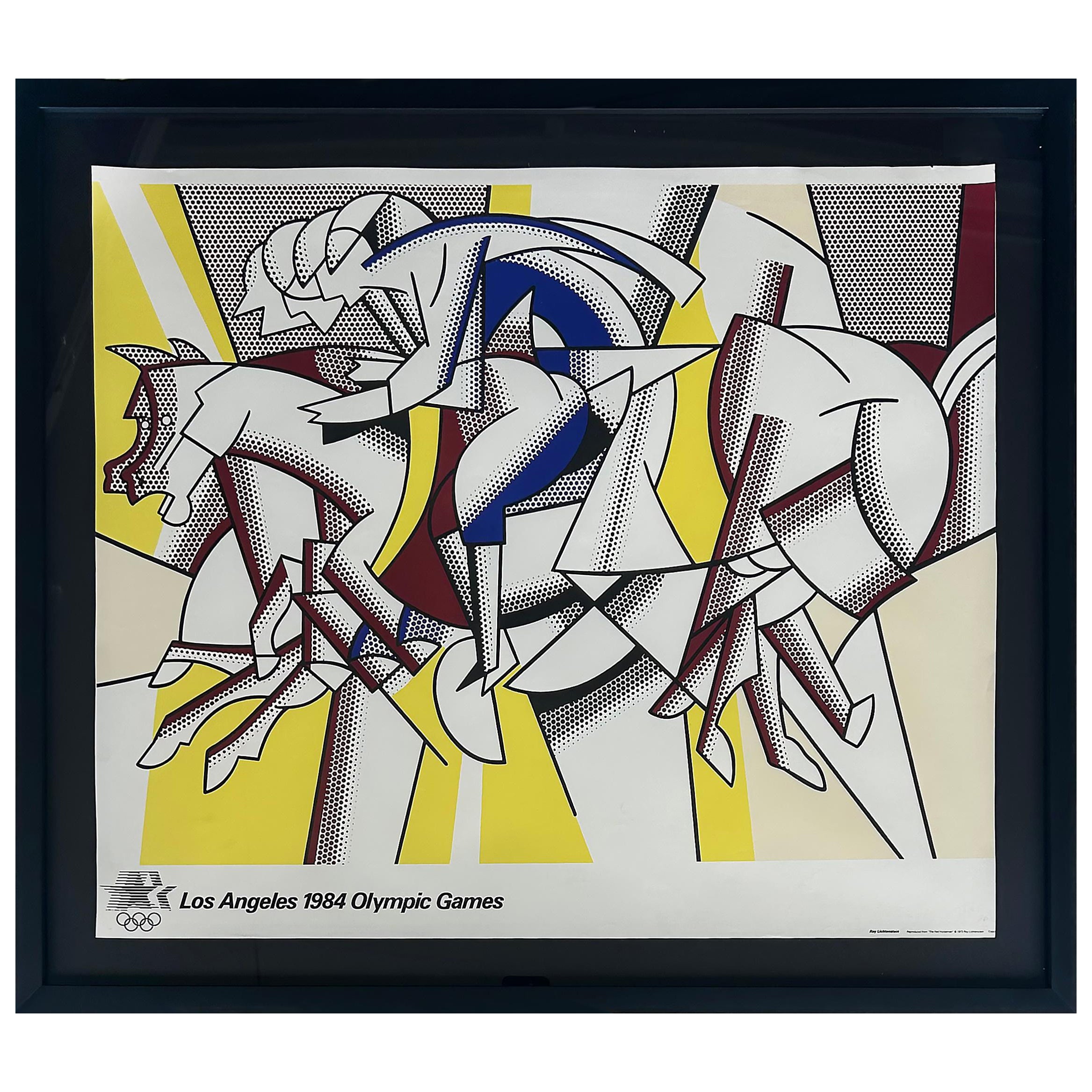 Roy Lichtenstein Jeux olympiques de Los Angeles 1984  Affiche « The Red Horseman »