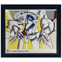 Roy Lichtenstein Jeux olympiques de Los Angeles 1984  Affiche « The Red Horseman »