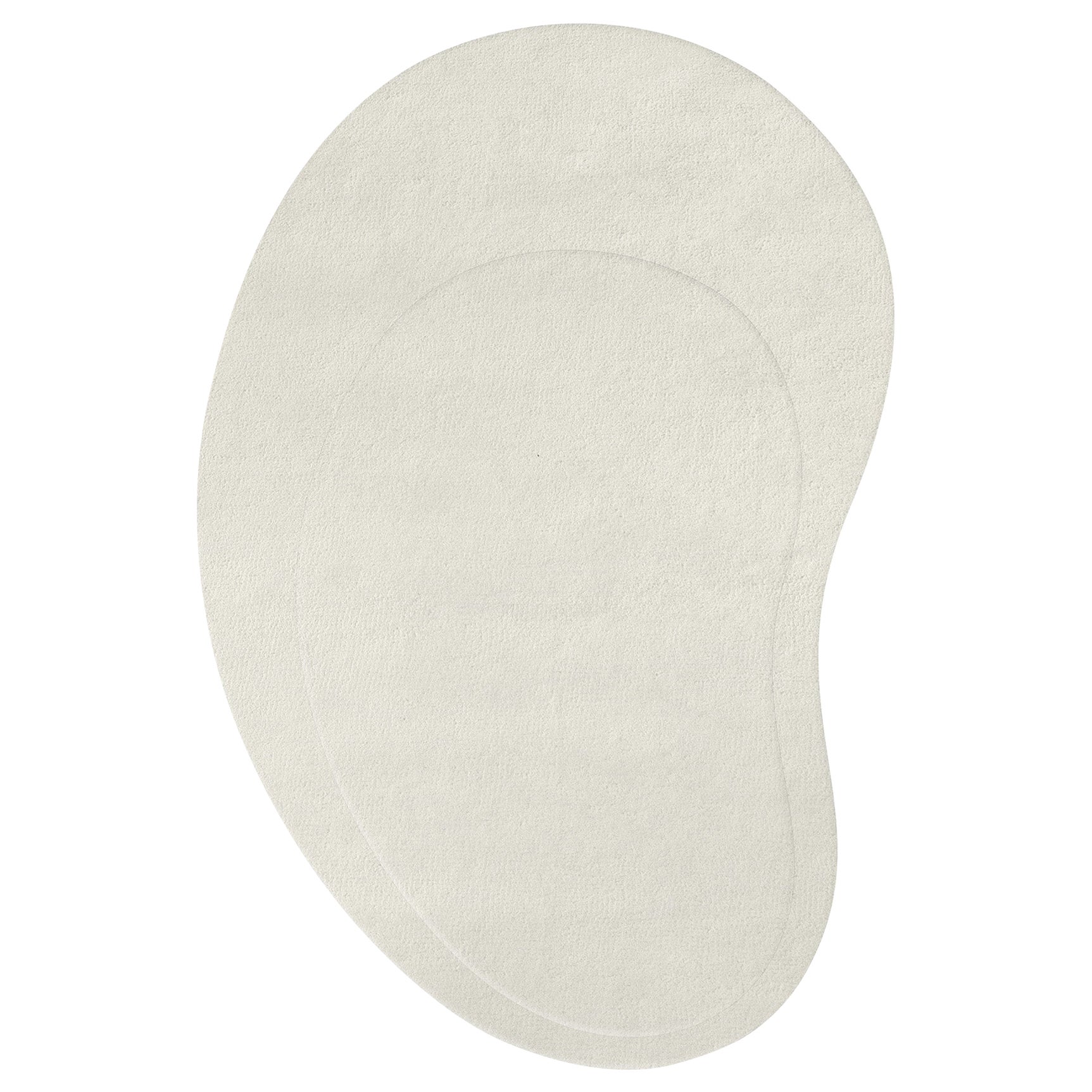 Alfombra de lana Residue Blanco hueso en venta