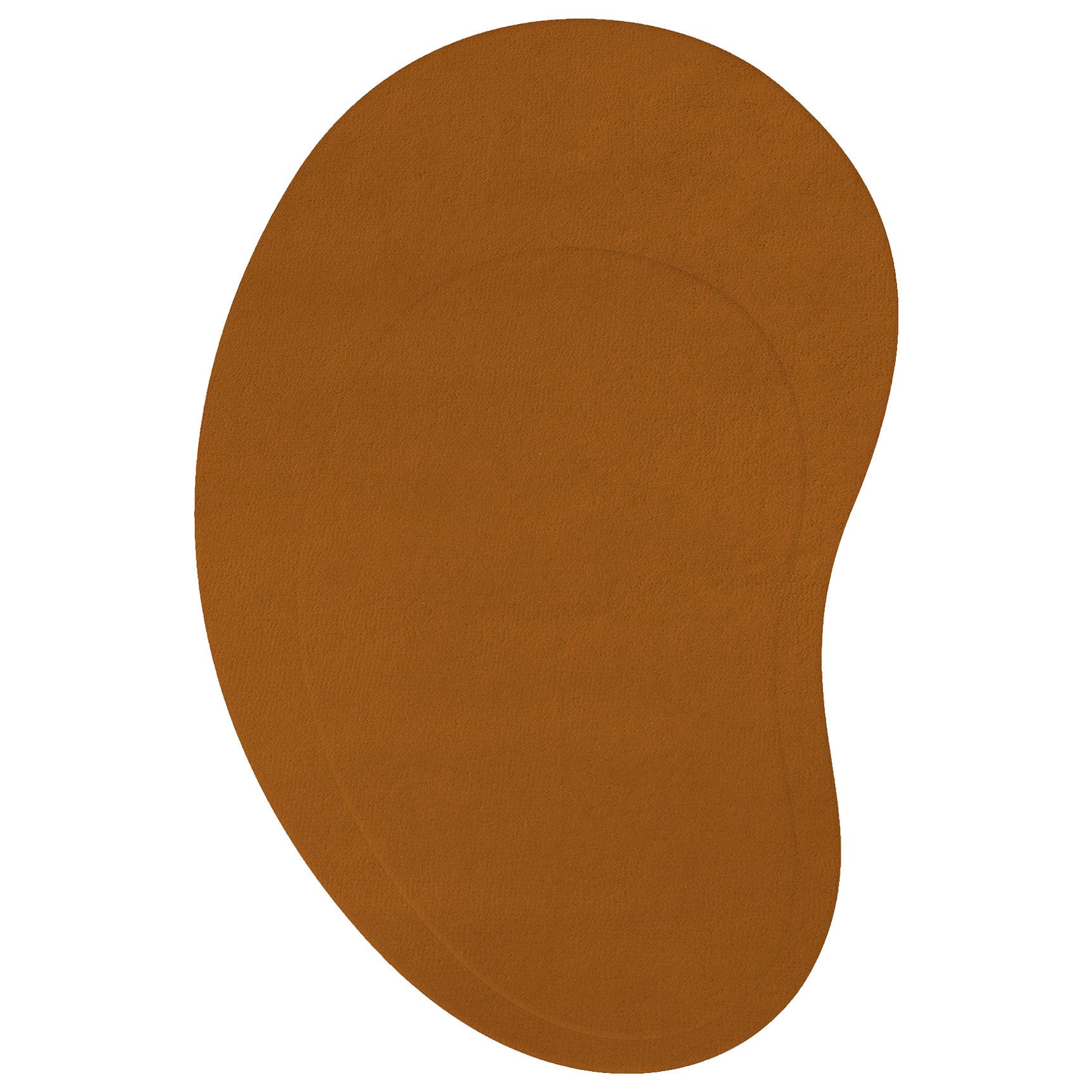 Tappeto Residue Wool Ocra Scuro