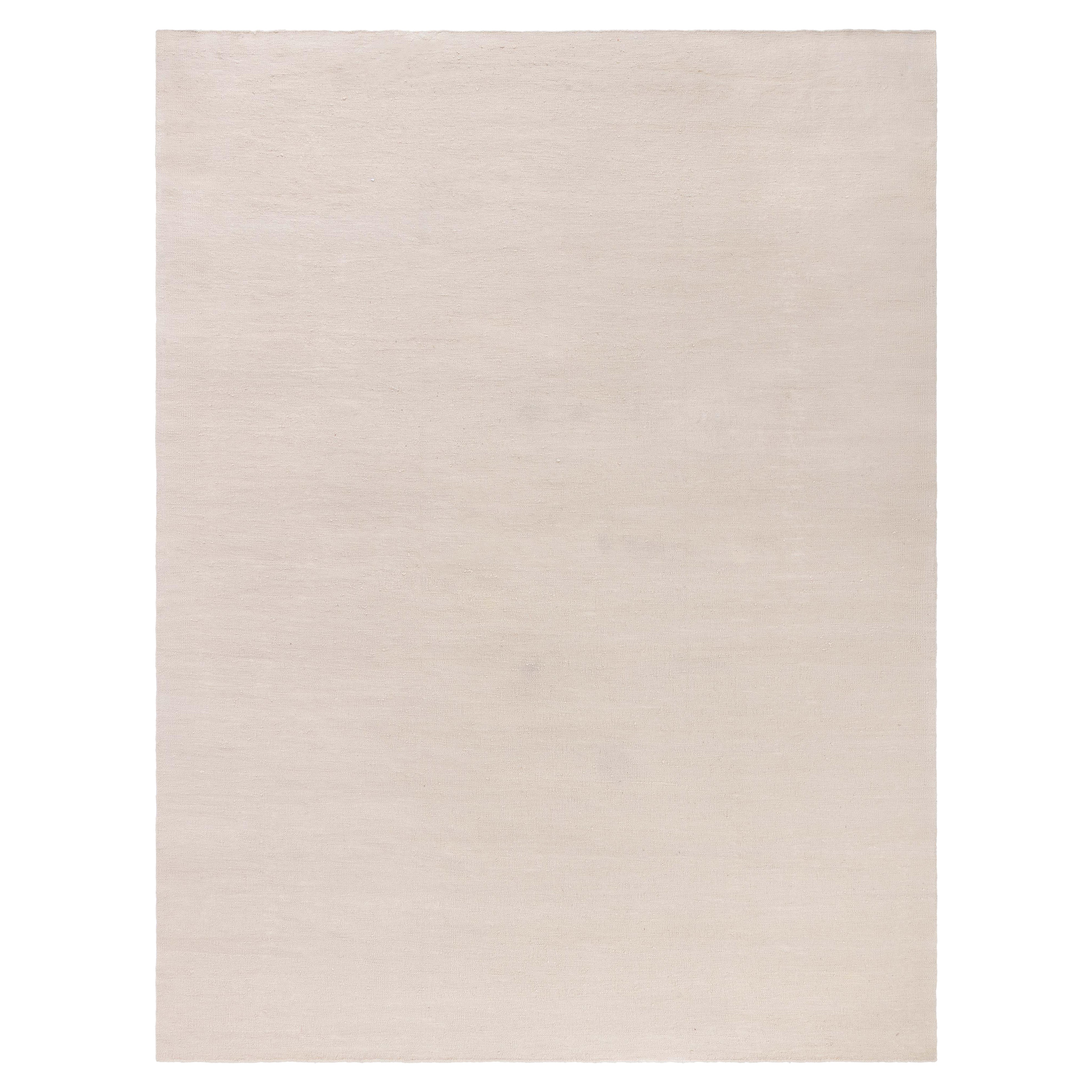 Tappeto contemporaneo beige a trama piatta di Doris Leslie Blau