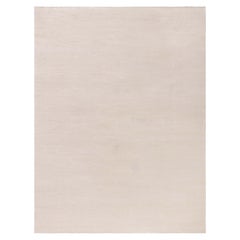 Tappeto contemporaneo beige a trama piatta di Doris Leslie Blau
