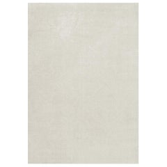 Classic Solid Wool Rug Bone Whit