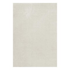 Classic Solid Wool Rug Bone White