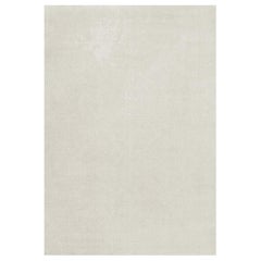 Classic Solid Wool Rug Bone White