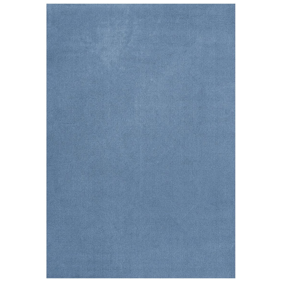 Classic Solid Wool Rug Cornflower Blue