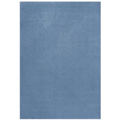 Classic Solid Wool Rug Cornflower Blue