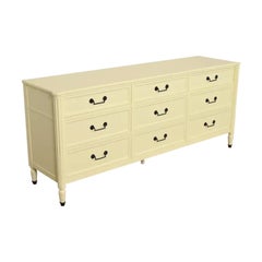Baker Furniture French Regency Louis XVI Lacquered Triple Dresser, 1960s