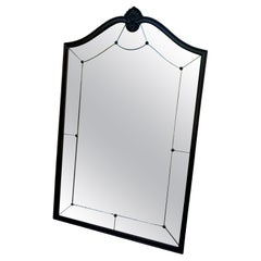 Antique Victorian Oak Wall Mirror, 1890s