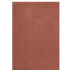 Classic Solid Wool Rug Red Ochre