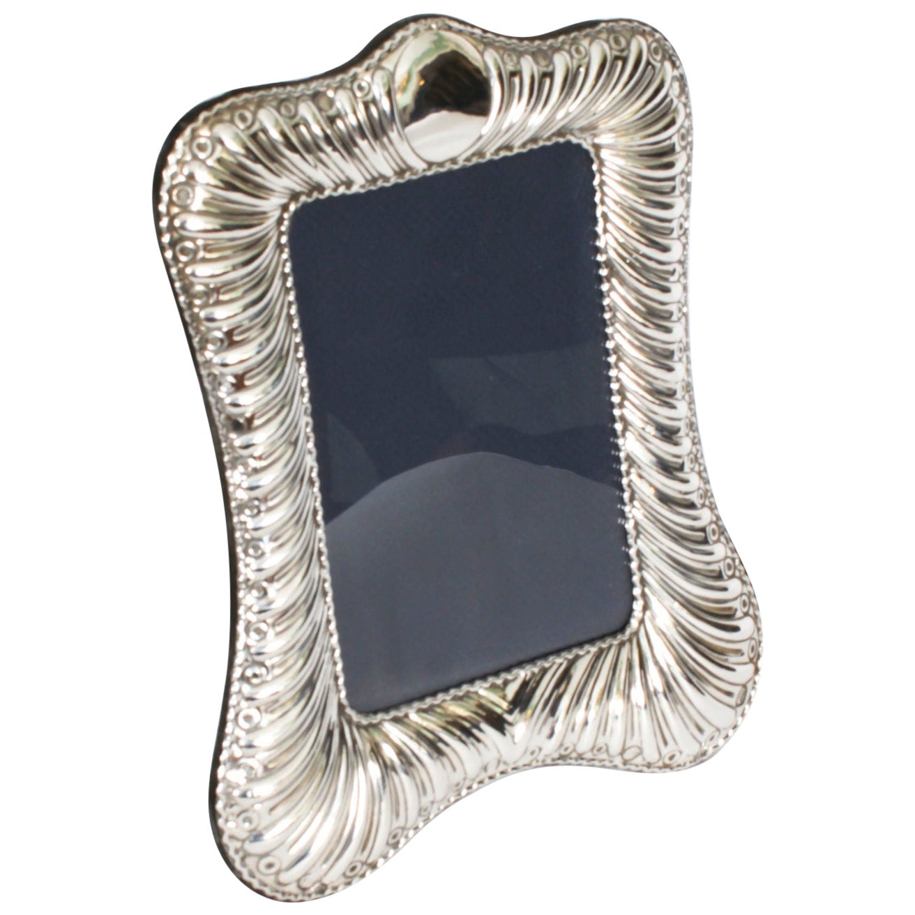 Vintage-Fotorahmen aus Sterlingsilber, datiert 1988, 20. Jahrhundert, 30x24cm/12x9,5 Zoll