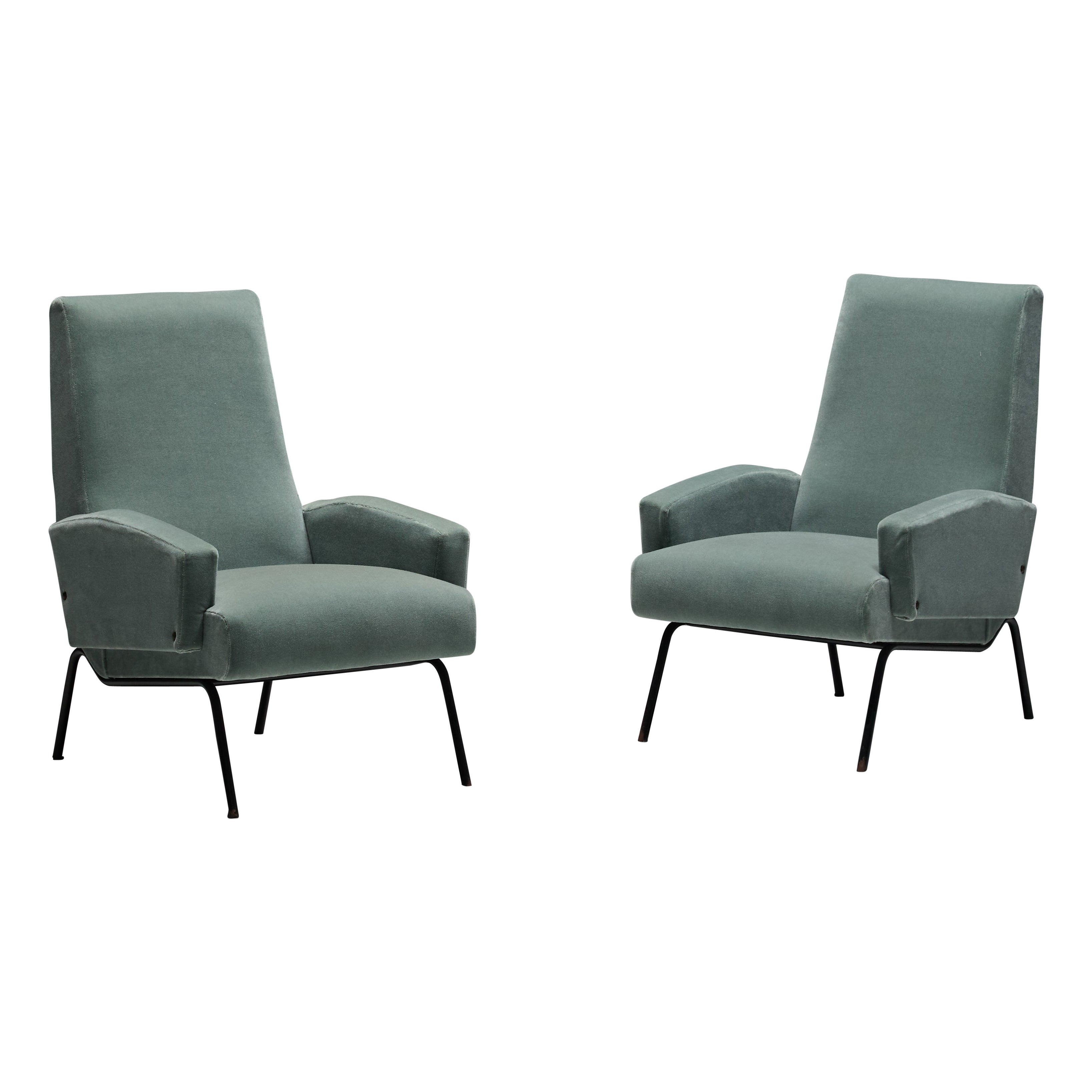 Mid-Century Modern Lounge Chairs in the Style of Gastone Rinaldi, Italy, 1950s
