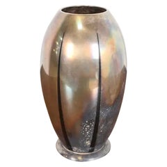 Antiguo jarrón Art Decó de plata de WMF Ikora, circa años 30