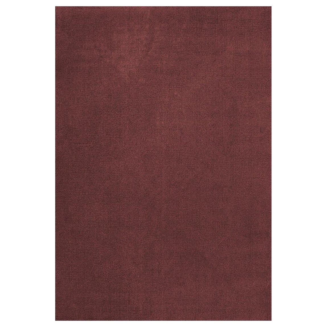 Tappeto Classico in Lana Solida Rosso Rubino