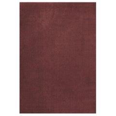 Classic Solid Wool Rug Ruby Red