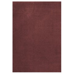 Tapis en laine solide Classic Ruby Red