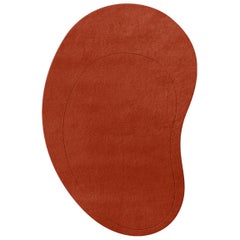 Residue Wool Rug Tomato Red