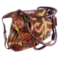 Belle sacoche vintage en cuir et killam