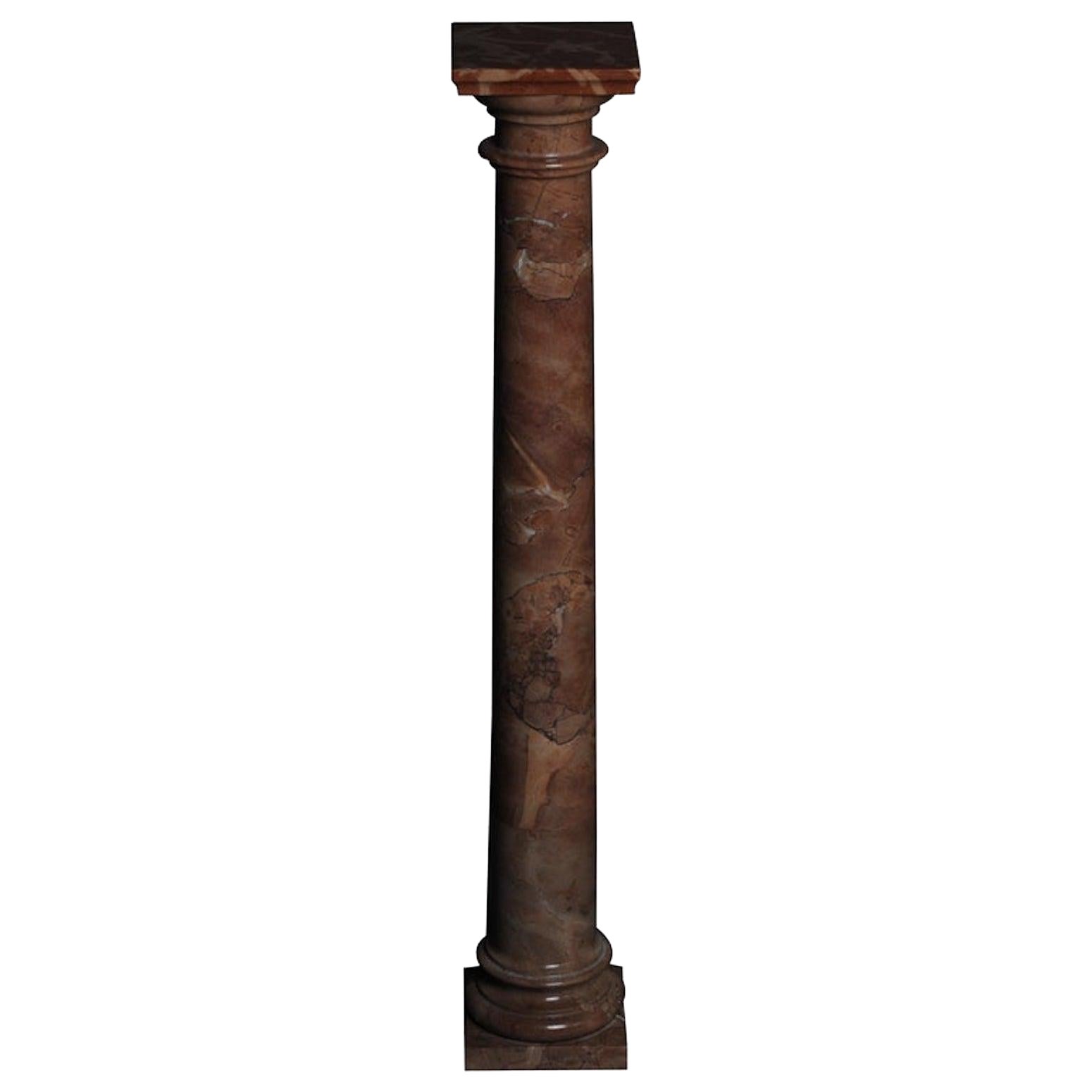 Delicate colonne d'onyx rouge, 20ème siècle