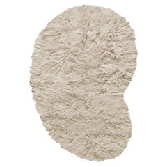 Alfombra de lana Shaggy Residue Avena