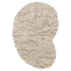 Shaggy Residue Wool Rug Oatmeal