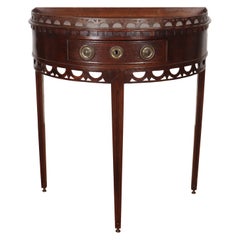 Tavolo consolle Demi-lune in Oak olandese