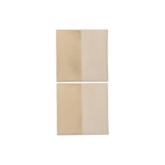 Lámpara de pared decorativa de cerámica color crema Tiles Line de Violaine d'Harcourt