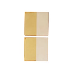 Dekorative Wandleuchte aus gelber Keramik von Tiles Line by Violaine d'Harcourt