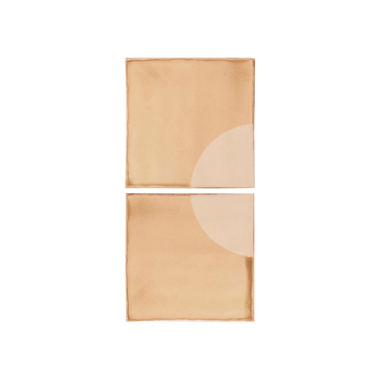 Dekorative Wandlampe aus Keramik Tiles Moon Cream von Violaine d'Harcourt
