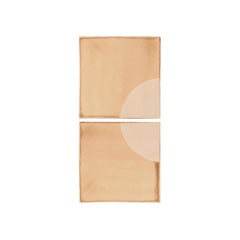Tiles Moon Cream Ceramic Decorative Wall Lamp by Violaine d'Harcourt