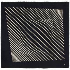Hand-Knotted Wool Tapestry after Victor Vasarely