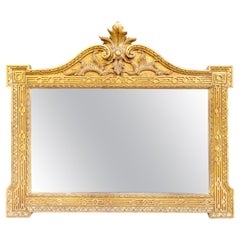 Anglais Géorgien  Miroir de cheminée Giltwood