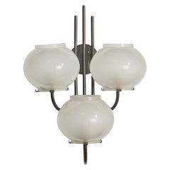 Tito Agnoli, Wall Light, Metal, Glass, Italy, 1961