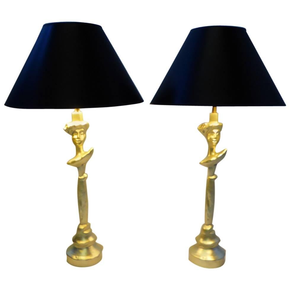 Sirmos Masque Table Lamps Giacometti Design