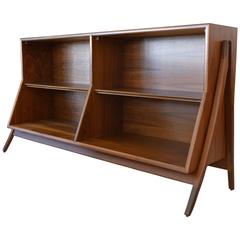 Sculpted Walnut Bookcase by Kipp Stewart and Stewart MacDougall