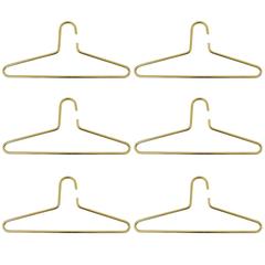 Set of Six Carl Auböck Gold-Plated Brass Hangers, Austria, 1970s 8
