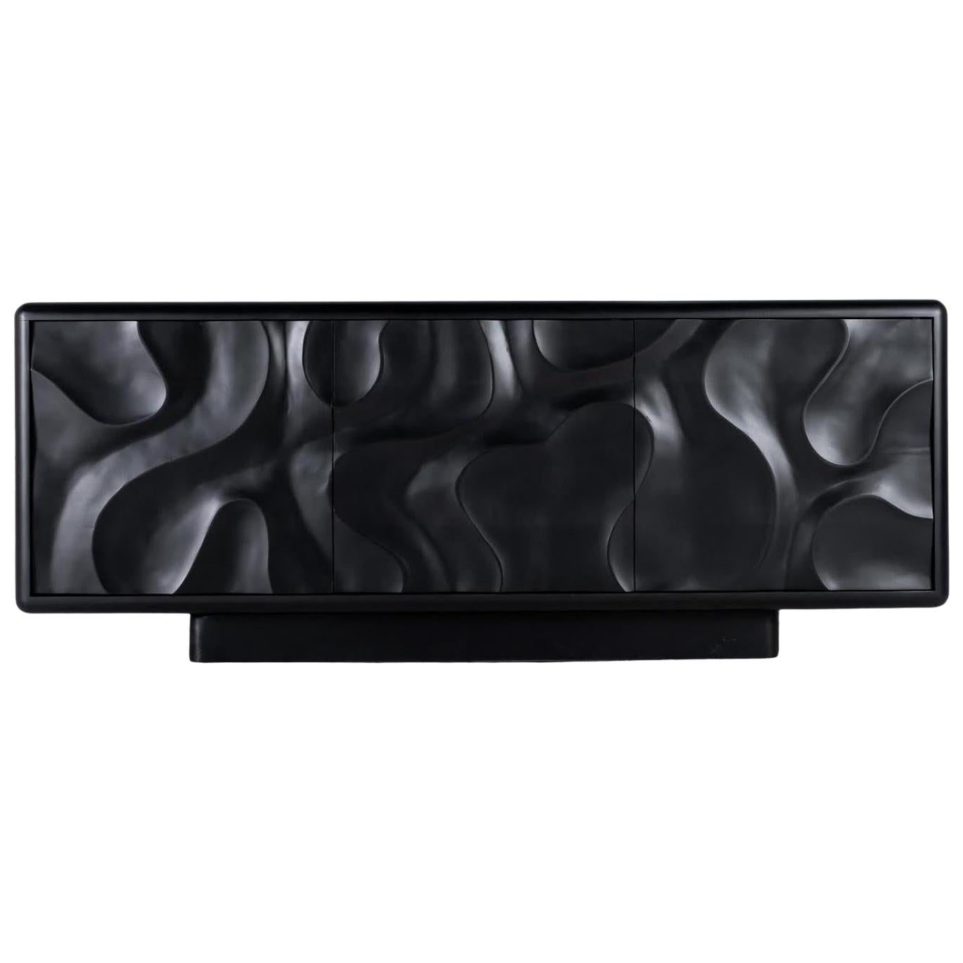 Orthos Cabinet - Hand carved Ebonized Maple - XL For Sale