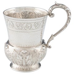Coppa da battesimo in argento Arts and Crafts Londra 1900