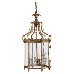 Regency Gilt Brass Hall Lantern