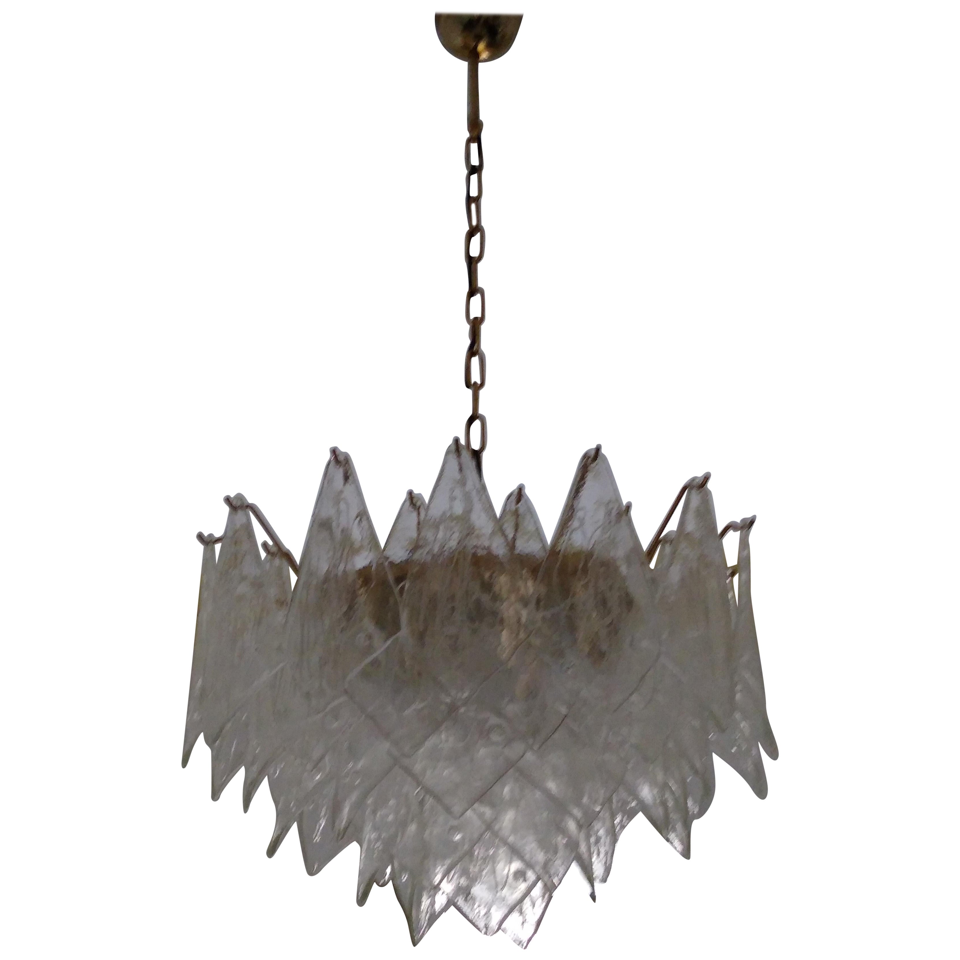 Grand lustre en verre de Murano par La Murrina, Italie, années 1980