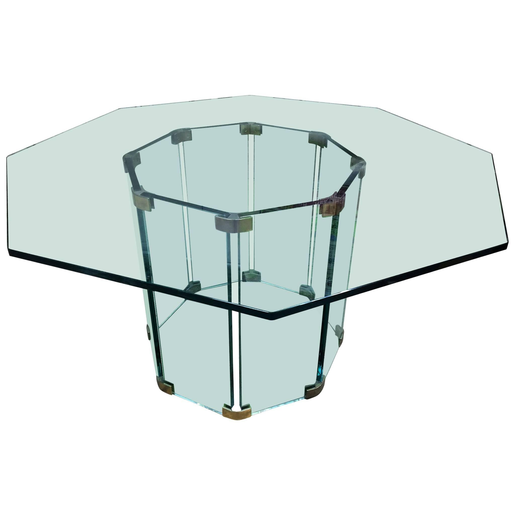 Great Design Glass Table by the Pace Collection For Sale